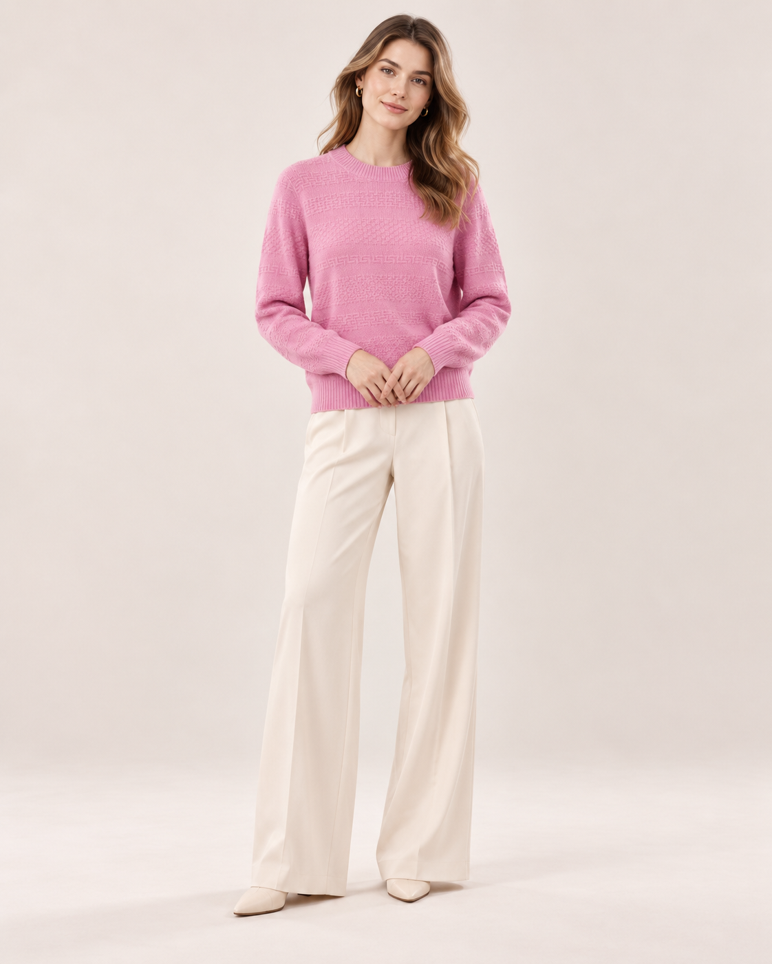 Mock Neck Long Sleeve Relaxed Fit Pullover